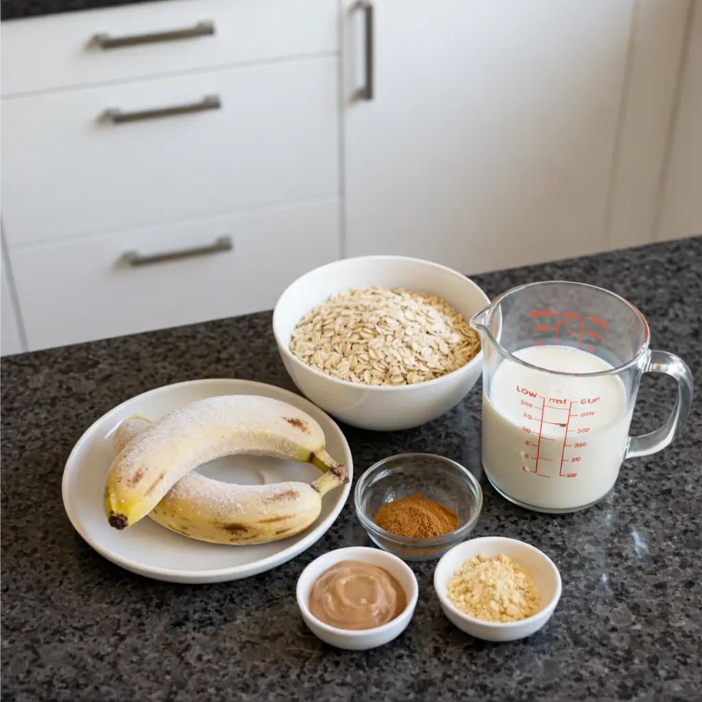 acid-reflux-smoothie-ingredients Fresh ingredients for a homemade acid reflux smoothie recipe.