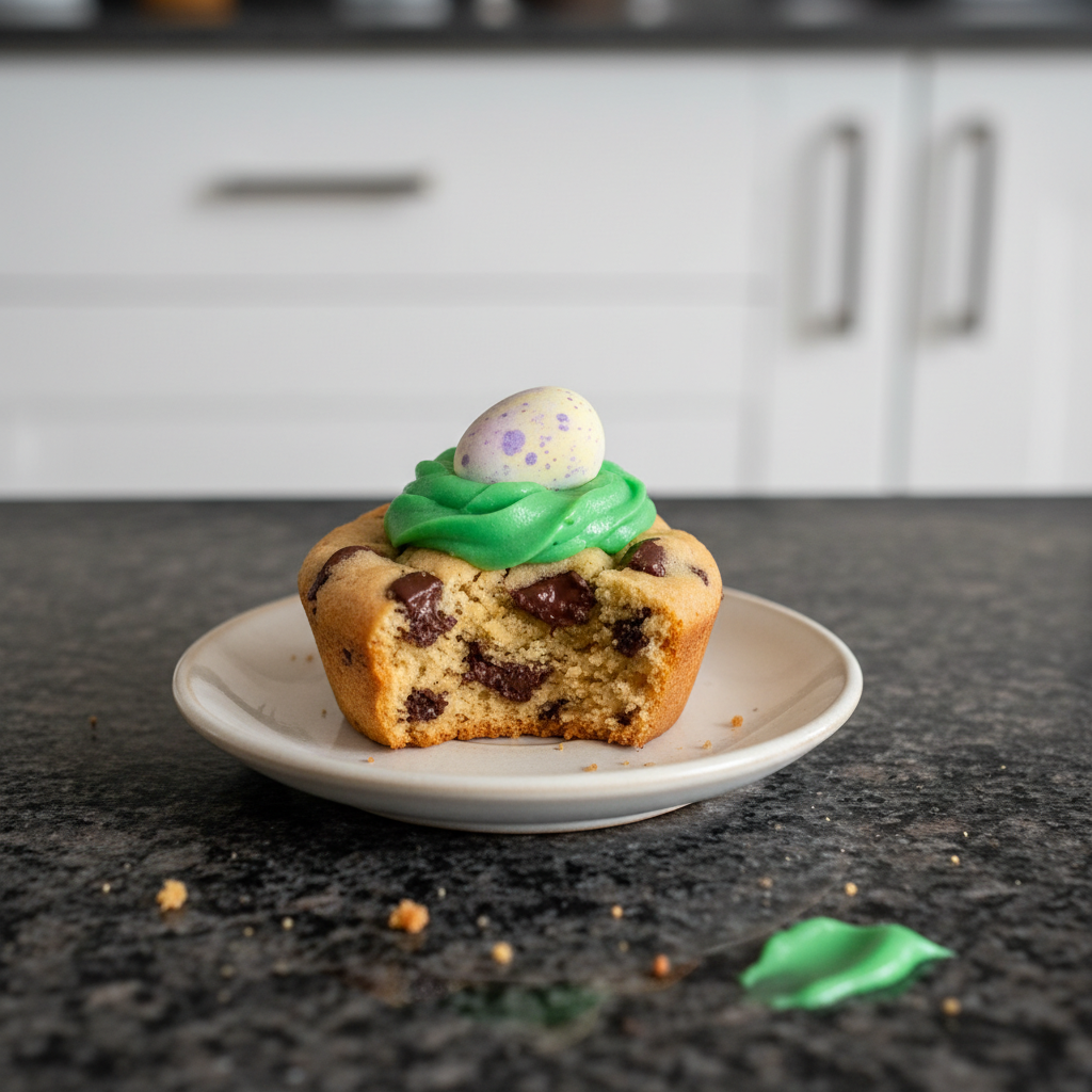 Golden brown Cadbury egg cookie cups, a delicious spring dessert