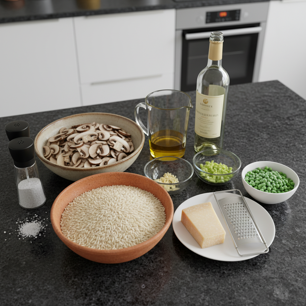 Ingredients In Risotto One-Pot Mushroom Risotto: Creamy, Dreamy & Easy!