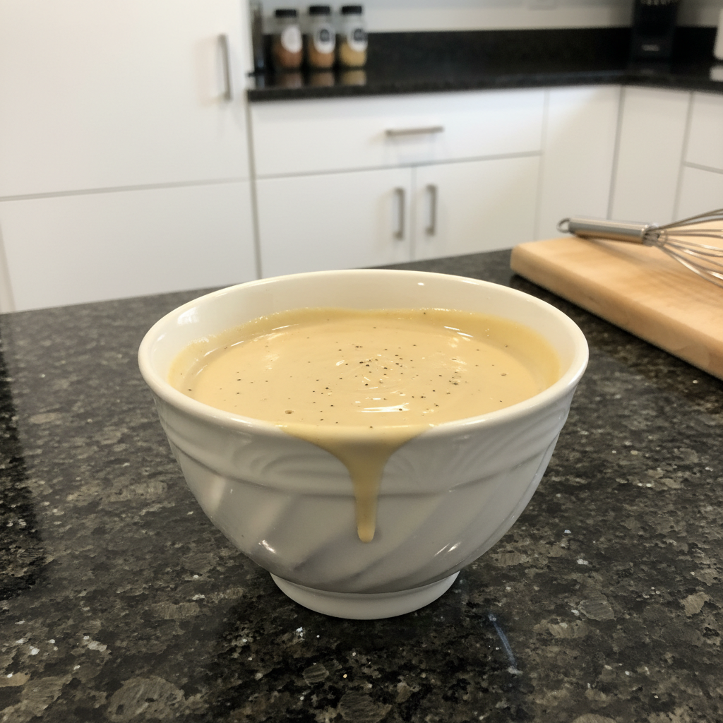 Golden tahini dressing drizzled over a vibrant salad, a delicious and healthy choice.